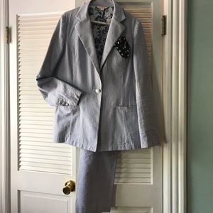 Brooks Brothers seersucker pants suit